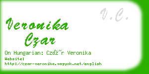 veronika czar business card